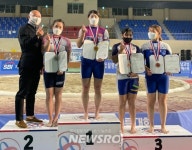 영동군청 임수정, 회장기전국장사씨름대회 국화급 우승 | 뉴스로