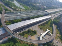 수원시, 화재로 전소됐던 하동 IC 고가차도 방음터널 복구공사 완료 | 뉴스로