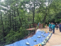 아산시, 집중호우 피해 입은 영인산 자연휴양림 긴급 복구 조치 | 뉴스로