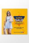 슈퍼 세일 크리 에이 티브 소셜 미디어 배너 템플릿 PNG PSD 무료 다운로드 - Pikbest