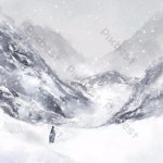 눈 덮인 장안로 음악 MP3 템플릿 무료 다운로드 - Pikbest
