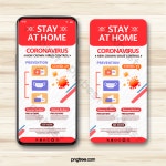 Moderna Covid 19 자택 격리 선전 화면 PNG PSD 무료 다운로드 - Pikbest