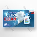 블루 시원한 깨끗한 세탁 크리 에이 티브 프로모션 배너 | 배경 PSD 무료 다운로드 - Pikbest