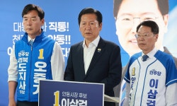 정청래, '한화에어로 폭발사고'에 유세 금지…