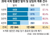 발의 건수 열 올린 의원님들…10건 중 6건 쓰레기통으로 | 서울신문 발의 건수 열 올린 의원님들…10건 중 6건 쓰레기통으로