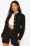 boohoo Crop jean jacket - ShopStyle