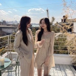 소녀나라 - 피크닉 플라워 패턴 셔링 원피스 피크닉 플라워 패턴 셔링 원피스