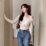 소녀나라 - 부들부들 원숄더 세미크롭 울 니트 부들부들 원숄더 세미크롭 울 니트