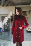 스타일온미 마인카라 더블버튼 하프코트