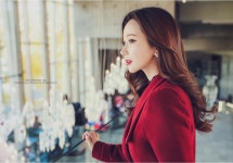 스타일온미 마인카라 더블버튼 하프코트