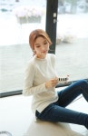 스타일온미 [루이스엔젤] 센스 심플라인 시스루배색 티