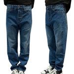 골디 - 압구정 더팩토리 당일 아미 가죽 패치 테이퍼드 핏 데님 팬츠 HTR103 (HTR103 601 480) 압구정 더팩토리 당일 아미 가죽 패치... 