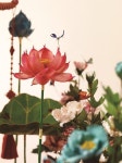 과거 궁중연회에서 사용되었다는 비단으로 만든꽃 채화(綵花) - 스퀘어 카테고리