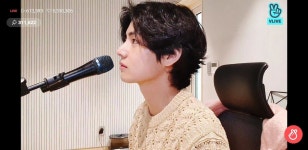 브이앱 라이브하는 뷔 얼굴상태 ㅅ ㄴ간캡쳐 - 케이돌토크 카테고리