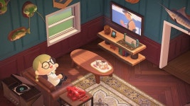 집 꾸민기념 사진 찍었어 - 동물의숲 카테고리