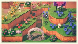 섬 입구 좀 꾸며봤는데 - 동물의숲 카테고리