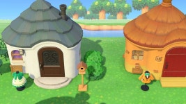 내일 줄 선물 미리 집앞에다 두는데 너무 설레 ㅋ - 동물의숲 카테고리