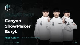 더쿠 - 담원 칸 계약종료 / 베릴 쇼메이커 캐니언 FA