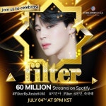 방탄 지민 솔로곡 미 스포티파이 6천만 스트리밍 달성 - 케이돌토크 카테고리