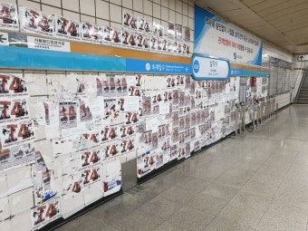 전체 게시판 - 전장연, 지하철역 바닥에 래커칠… 제지하자 몸싸움 벌였다