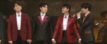 결승 결과 발표 손 꼭 잡고 있는 포둥이들 - 포레스텔라 카테고리