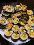 전체 게시판 - 칭구랑 김밥 만들어 먹었어 (계란김밥 참치김밥)