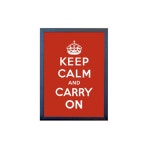 WIZWID:위즈위드 - [KeepCalmAndCarryOn:킵 캄 앤 캐리 온]Keep Calm 포스터 - 레드 WIZWID