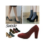 WIZWID:위즈위드 - [KAMI ET MUSE:카미 에 뮤즈][10%쿠폰]단독제작 Retro Style Suede Pumps_Km12w051 WIZWID