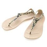 WIZWID:위즈위드 - [CROCS:크록스] [5%쿠폰 증정!][한정]크록스 섹시 레오파드 프린트 플립 W 골드 2032 WIZWID