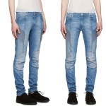 WIZWID:위즈위드 - [Pierre Balmain:피에르 발망][설특가]16s/S 절개라인 슬림바이커 중청 Hp54202j H4206 725 WIZWID