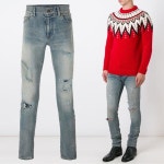 WIZWID:위즈위드 - [Saint Laurent Paris:생로랑파리]16f/W 디스트레이드 슬림 무파진 391659 Y847m 4310 WIZWID