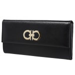 WIZWID:위즈위드 - [Salvatore Ferragamo:살바토레 페라가모]16f/W 더블간치니 플랩 장지갑 블랙 22-7121 0335289 WIZWID