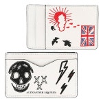 WIZWID:위즈위드 - [Alexander McQueen:알렉산더맥퀸]325007 Dvm0n 스컬 스케치  카드홀더(화이트) WIZWID
