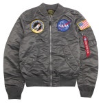 WIZWID:위즈위드 - [ALPHA INDUSTRIES:알파 인더스트리][7%쿠폰증정!][알파인더스트리] L-2b Nasa (Gunmetal) [Mjl47020c1- WIZWID