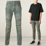 WIZWID:위즈위드 - [Balmain:발망]신상 디스 녹워싱 슬림 바이커진 T551 C710v 155 WIZWID