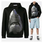 WIZWID:위즈위드 - [GIVENCHY:지방시][10%쿠폰증정]샤크 프린트 후드티셔츠(블랙) WIZWID