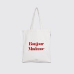 WIZWID:위즈위드 - [salon de byme:살롱드바이미]Bonjour , Madame Ecobag (화이트) WIZWID
