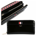WIZWID:위즈위드 - [Thom Browne:톰브라운][10%쿠폰증정]Faw012a 유광 라운드 장지갑(블랙) WIZWID