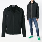 WIZWID:위즈위드 - [Stone Island:스톤 아일랜드]18fw 히든후드 소프트쉘 자켓 블랙 6915q0722 V0029 WIZWID