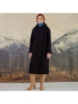WIZWID:위즈위드 - [DYS:디와이에스][30%할인]Garden Coat Navy (Cape Wool Coat) WIZWID