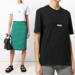 WIZWID:위즈위드 - [MSGM:엠에스지엠]Msgm 여성 마이크로 로고 반팔티 2641mdm100 WIZWID
