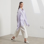 WIZWID:위즈위드 - [MUSEE:뮤제]19ss Rhea Sleeve Detachable Shirt_White Stripe  WIZWID