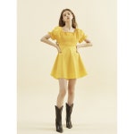 WIZWID:위즈위드 - [SALONDEYOHN:살롱드욘][30%할인]Smocking Dress_ Yellow WIZWID