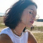 WIZWID:위즈위드 - [August Harmony:어거스트하모니][20%할인+5%쿠폰]Baroque pearl point sunglass chain WIZWID