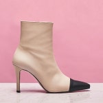 WIZWID:위즈위드 - [att:에이티티][10%쿠폰]Toe Contrast Bootie  (Beige) WIZWID