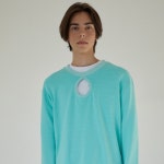 WIZWID:위즈위드 - [frei-heit:프라이하잇]POINT HOLE SWEATSHIRT (EMERALD) WIZWID