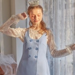 WIZWID:위즈위드 - [SALONDEYOHN:살롱드욘][5%할인]Mini Vest Dress_ Blue WIZWID
