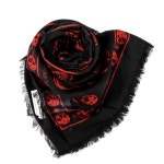 WIZWID:위즈위드 - [Alexander McQueen:알렉산더맥퀸](557717 4943Q 1074) 여성 스컬 프린트 스카프 19FW WIZWID