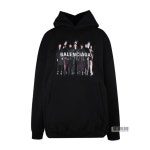 WIZWID:위즈위드 - [Balenciaga:발렌시아가]발렌시아가 남성 리얼 로고 블랙 후드티 WIZWID