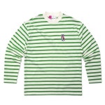 WIZWID:위즈위드 - [Maison Kitsune:메종 키츠네]메종키츠네 여성 마린 Acide 패치 티셔츠_Green White WIZWID